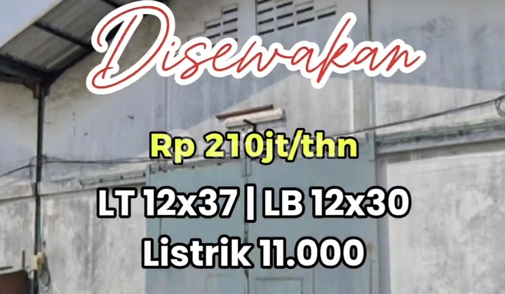 Disewakan Gudang Akses Kontainer 40" di Kapuk Kamal