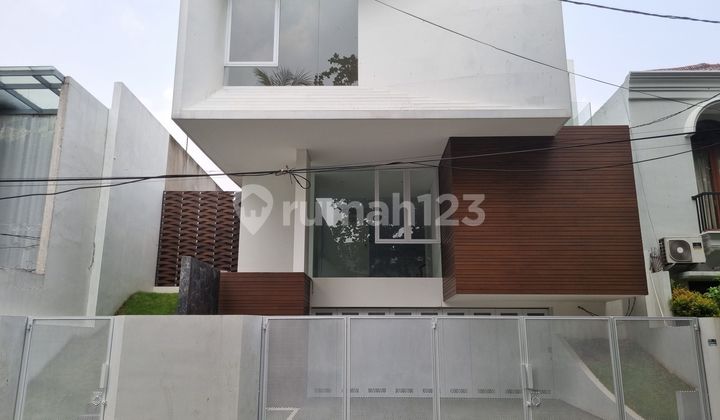 Rumah Mewah Baru 3 Lantai + Rooftop Lantai Marmer Pondok Indah