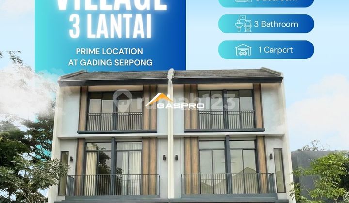New Release! Rumah 3 Lantai Malibu Village Mulai 1,47M - Siap Booking Unit!
