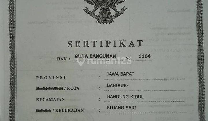 Sisa 2 unit kavling di komplek Sapta taruna Buah batu 6
