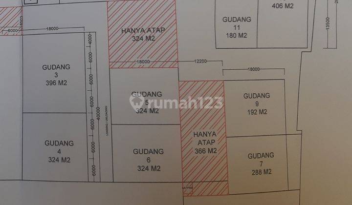 disewakan gudang pegangsaan lokasi bagus, jarang ada, hanya 63.000 per meter, per bulan 1