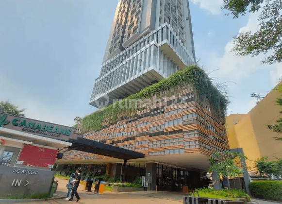 tampak depan dijual unit apartemen the accent