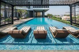 kolam renang dijual unit apartemen the accent