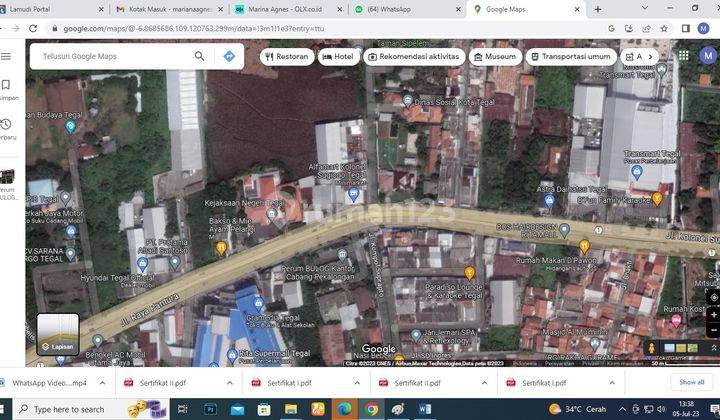 Tanah Luas 1.185 Mtr Di Jl. Ry Pantura Pekalongan Jawa Tengah 2