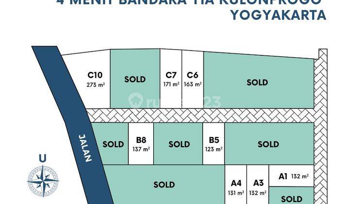 Tanah Jogja Layak Investasi, Dekat Bandara Yia Wates 2