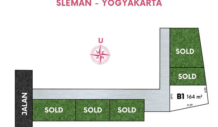 Tanah Siap Bangun Dekat Uii Yogyakarta, SHM Pekarangan 2