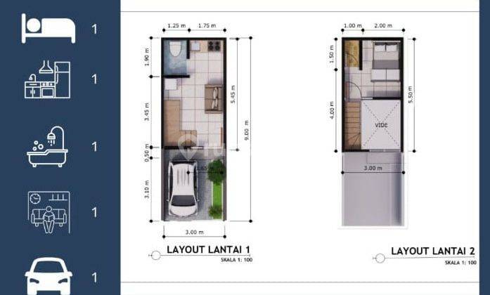 Dijual  Rumah Baru Minimalis 2 Lantai One Gate System Lokasi Rungkut Wonorejo Dekat Merr  2