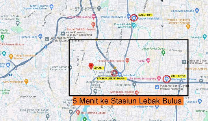 Dijual Tanah Lokasi Strategis, Lebak Bulus 2