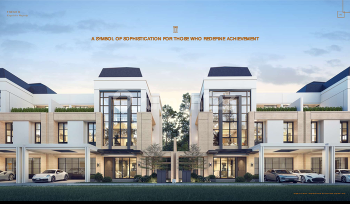 For Sale New Luxury 3-Story Tresor House in BSD City With Elevator and Spa Garden. 1