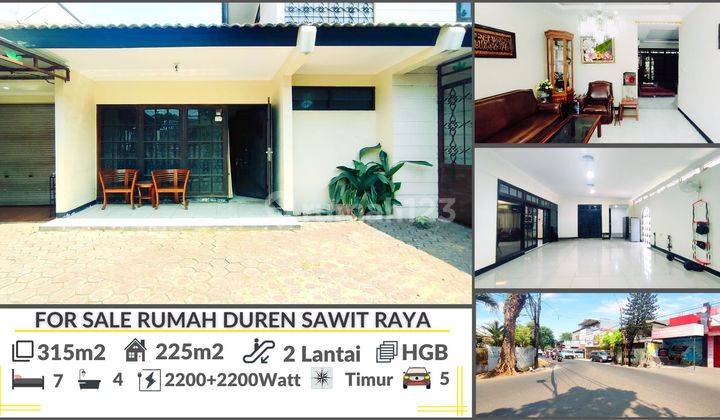 Rumah Komersial di Duren Sawit, Jakarta Timur Luas 315m2 Harga 6,5M