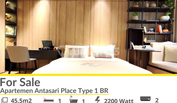 Apartemen Mewah Antasari Place Type 1BR Luas 45m2 Harga 2.1M Nego