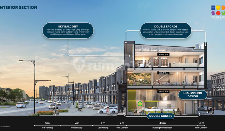 Ruko Baru Hudson Studio Loft Gading Serpong  