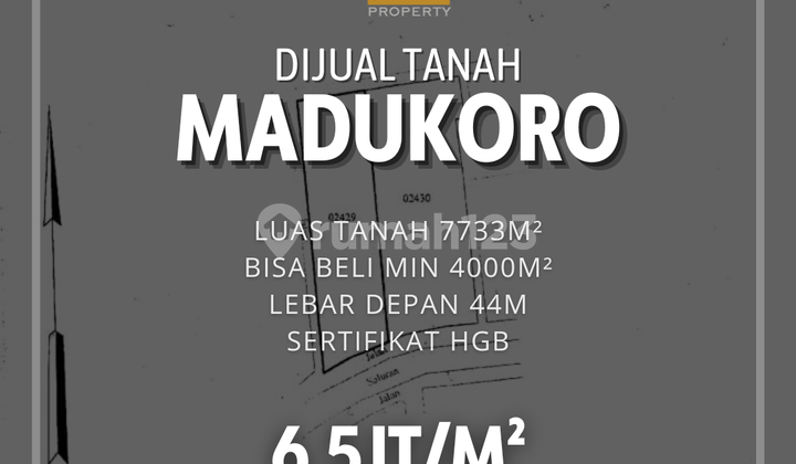Tanah luas dekat Bandara dan Pelabuhan di Madukoro Semarang 1