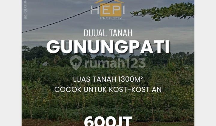 Tanah luas dekat UNNES di Gunungpati Semarang 1