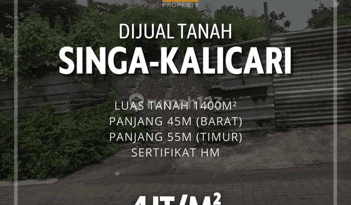 Tanah luas tengah kota di Singa Kalicari Semarang 1