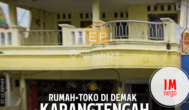 Rumah dan Toko siap pakai di Karangtengah Demak 1
