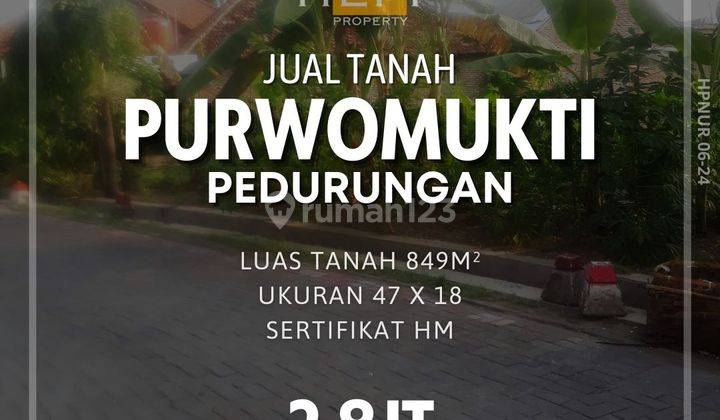 Tanah di Purwomukti Pedurungan Semarang 1