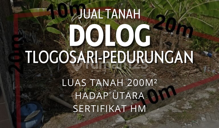 Tanah Siap Bangun  Perumahan Dolog, Tlogosari Wetan, Pedurungan 1