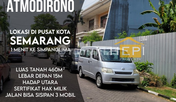 Tanah kosong di jl Atmodirono, tengah kota, dekat Simpang Lima 1