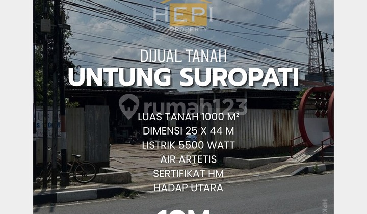Tanah Pinggir Jalan Besar Untung Suropati Semarang Barat 1