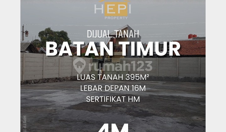 Tanah tengah kota di Batan Timur Semarang Tengah 1