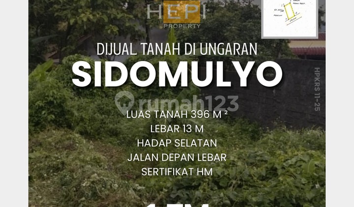 Tanah cocok untuk kos-kosan di Sidomulyo Ungaran Semarang