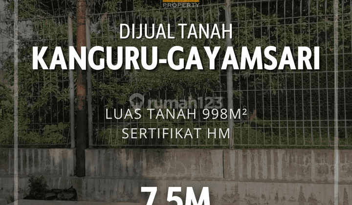 Tanah di Kanguru Gayamsari Semarang Timur 1