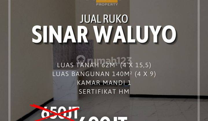 Ruko 2 Lantai di Sinar Waluyo Tembalang Semarang 1