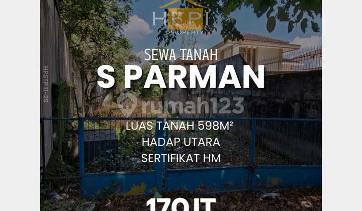 Tanah pinggir jalan raya di S Parman Gajah Mungkur Semarang 1