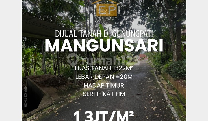 Tanah Murah Luas dekat jalan raya Mijen-Ungaran 1