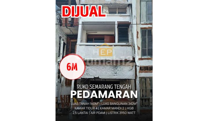 Ruko 2,5 lantai di Pedamaran Semarang Tengah