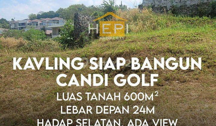 Hanya 11 juta permeter, tanah di Candi Golf Semarang. 1