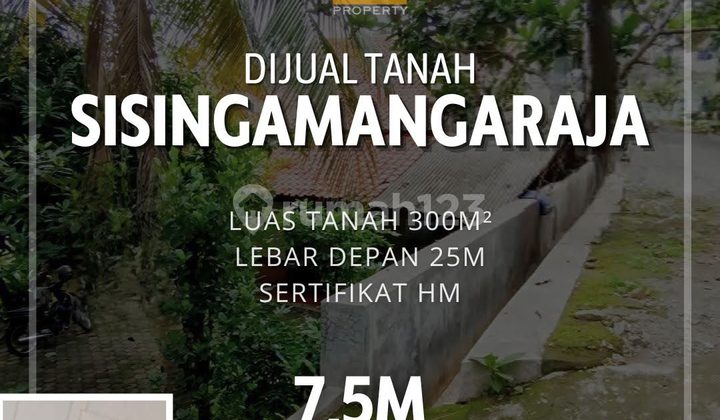 Tanah di pinggir jalan raya Sisingamangaraja Candisari Semarang 1