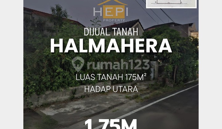 Tanah tengah kota di Halmahera Semarang Timur 1