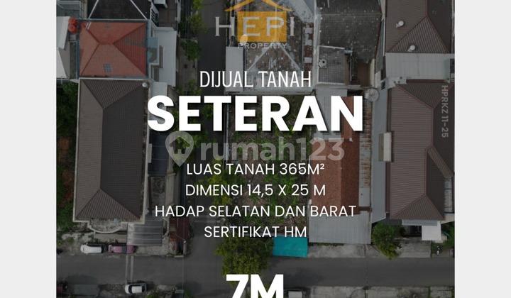 Tanah Premium Tengah Kota di Seteran Semarang Tengah 1
