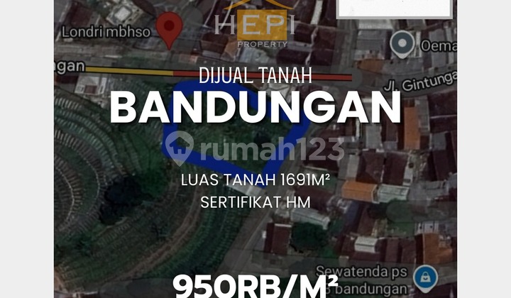 Tanah luas bebas banjir di Bandungan Kabupaten Semarang 1