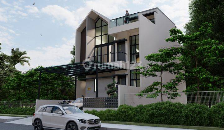 Rumah Type Scandinavian Depan Taman Dengan Rooftop di Sentul City 1