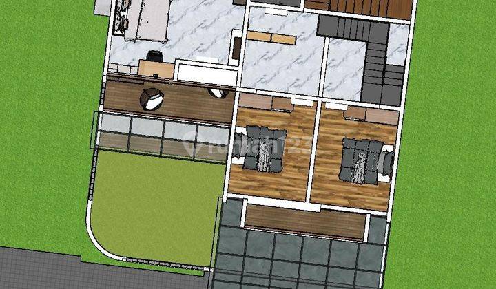 Rumah On Progress Scandinavian Include Pagar, Canopy, Kitchen Set 1