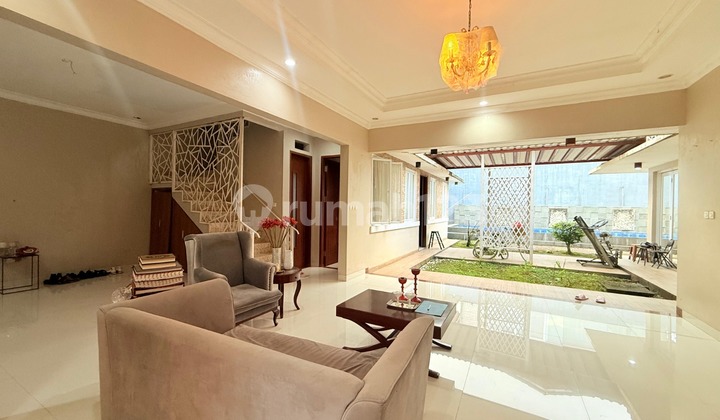 Rumah Murah Depan Green Area Semi Furnish Dilengkapi Kolam Renang Sentul City Bogor