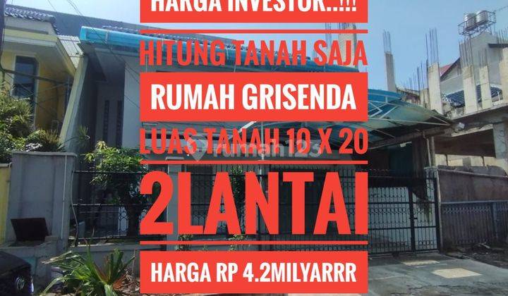 Taman Grisenda Samping Pik,harga Dibawah Njop2024!!!  1