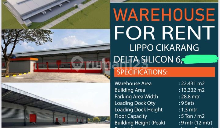 Factory in Delta Silicon Cikarang, Ready to Use, Good