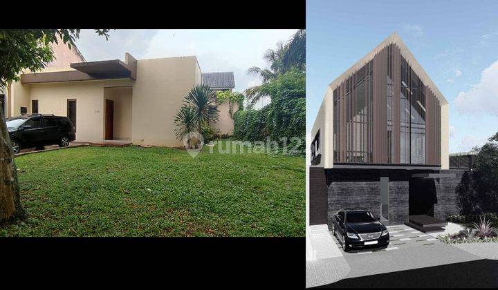 Rumah Hoek Delatinos Bsd City Dekat Stasiun Rawa Buntu, Ada Tanah Lebih 1