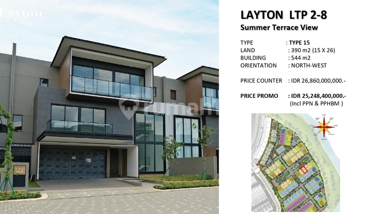Rumah Keluarga Mewah Siap Huni Layton Navapark Bsd - 3 Lantai Plus Lift 5+1 Bedroom di Lingkungan Asri dengan Botanical Park 10 Ha, Dekat Sekolah Internasional & Mall Rumah Keluarga Mewah Siap Huni Layton Navapark Bsd - 3 Lantai Plus Lift 5+1 Bedroom di Lingkungan Asri dengan Botanical Park 10 Ha, Dekat Sekolah Internasional & Mall