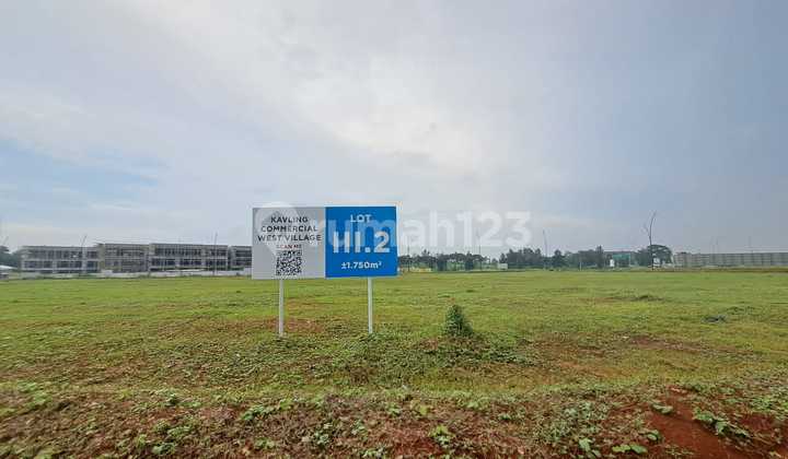 Kavling Komersial di West Village Bsd City Luas 1700 Sampai 3000 Anharga 18Juta Permeter