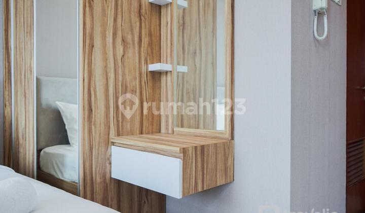 Harga Bagus Apartemen Roseville Type Studio (luas 30m2) di Bsd City Tangerang Selatan Hadap Timur View Teras Kota harga Rp. 450 juta