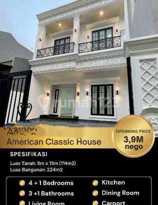 Brand New American Classic House Size 6X19 East of Main Road Good Direct Entry