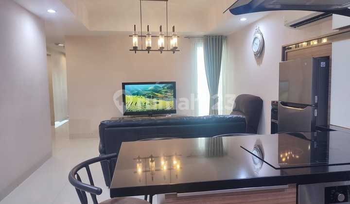 2 Unit Gandeng Apartemen The Mansion Kemayoran Uku 149 M2 Tower Dorada LT 36 Furnished Siap Huni