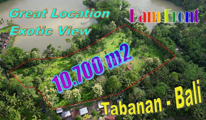 View of the 10,700 M2 Telaga Tunjung Dam in Penebel Tabanan 1