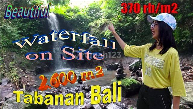 2,600 M2 Dengan View Air Terjun di Lokasi Area Selemadeg Timur 1