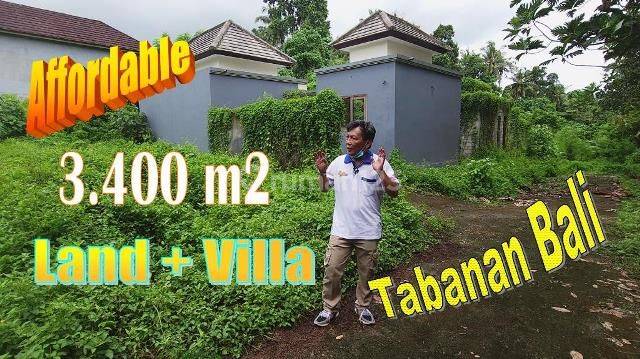 3,400 M2 With Jungle View By The River In Tabanan 1